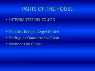 parts of the house
