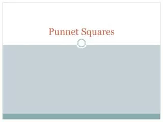 Punnet Squares