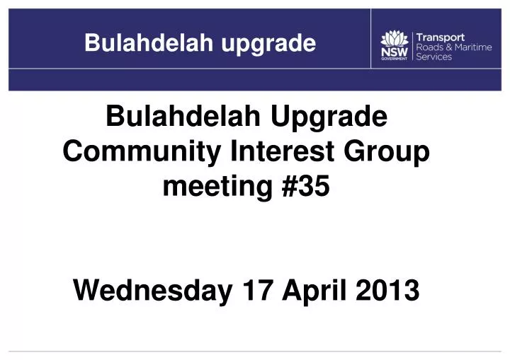 bulahdelah upgrade