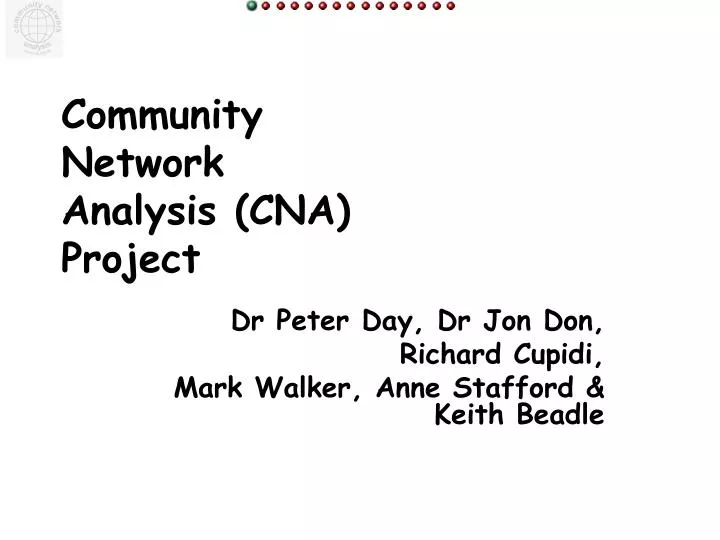community network analysis cna project