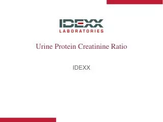 Urine Protein Creatinine Ratio