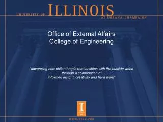 Office of External Affairs College of Engineering