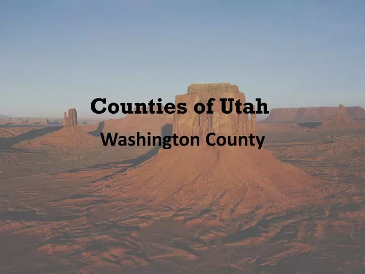 counties of utah