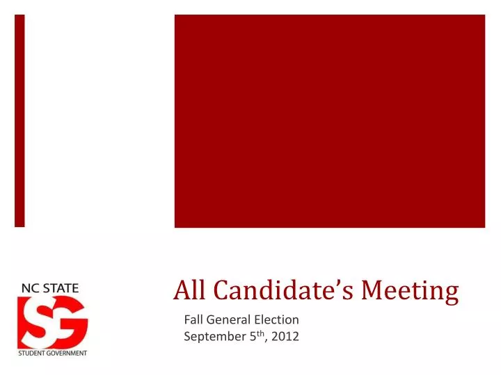 all candidate s meeting