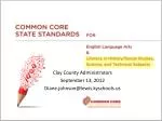 Enhancing Content Literacy Standards for Student Success - slide 1