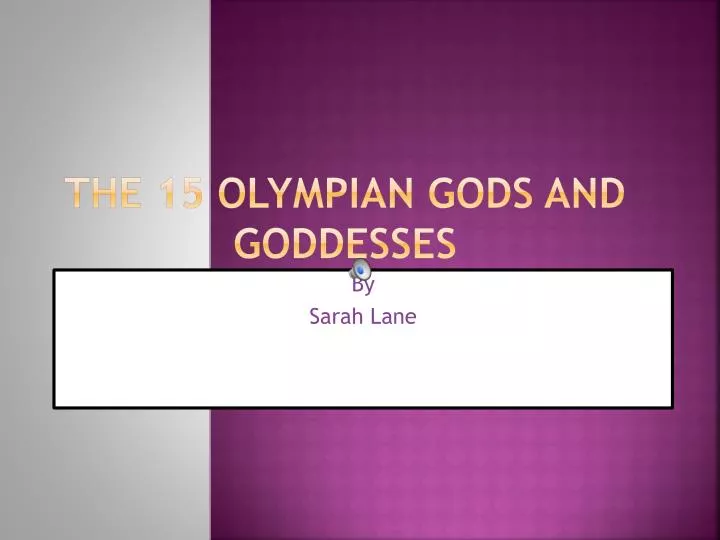 the 15 olympian gods and goddesses
