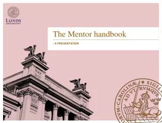 The Mentor handbook