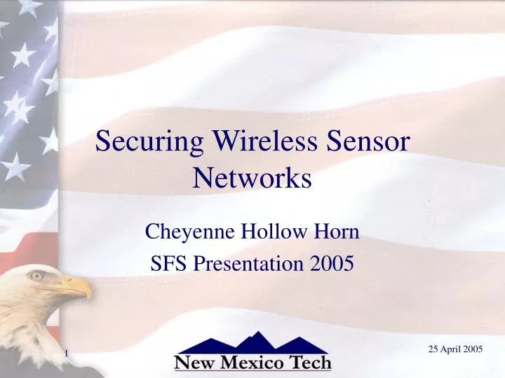 securing wireless sensor networks