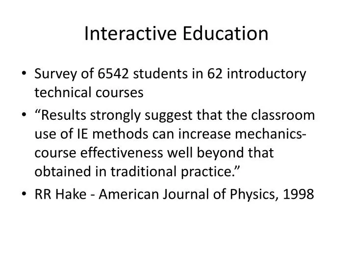 interactive education