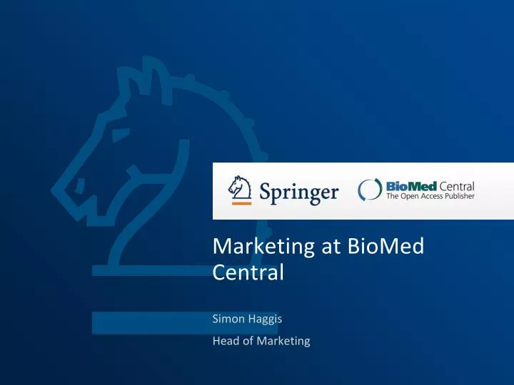 marketing at biomed central