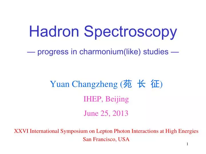 hadron spectroscopy progress in charmonium like studies
