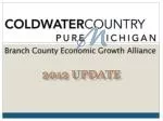 Collaborative Regional Economic Development Update: Coldwater and Surrounding Areas - slide 1