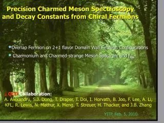Precision Charmed Meson Spectroscopy and Decay Constants from Chiral Fermions