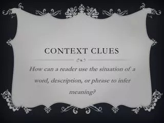 Context Clues