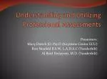 Understanding and Utilizing Professional Assessments - slide 1