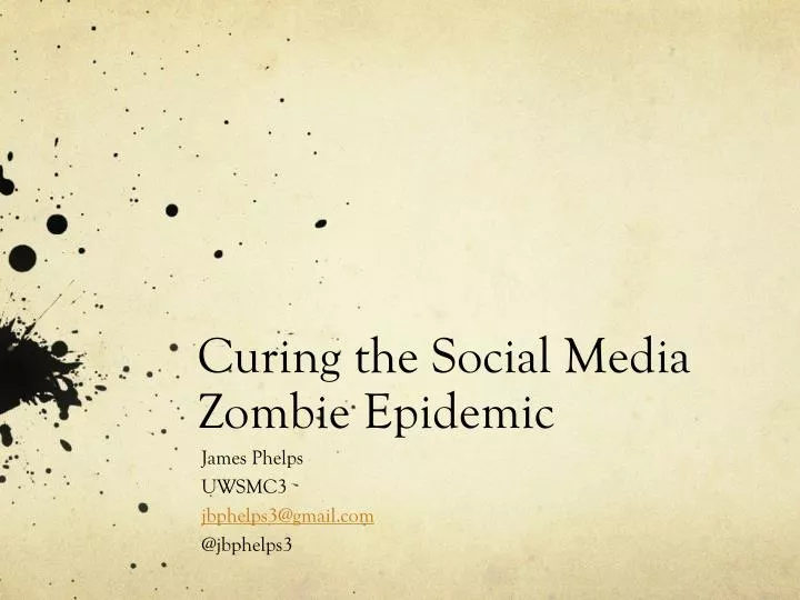 curing the social media zombie epidemic