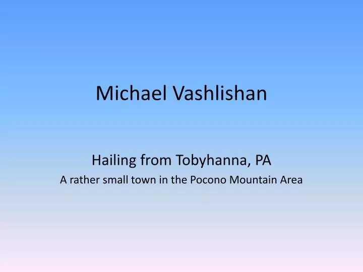 michael vashlishan