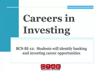 Careers in Investing