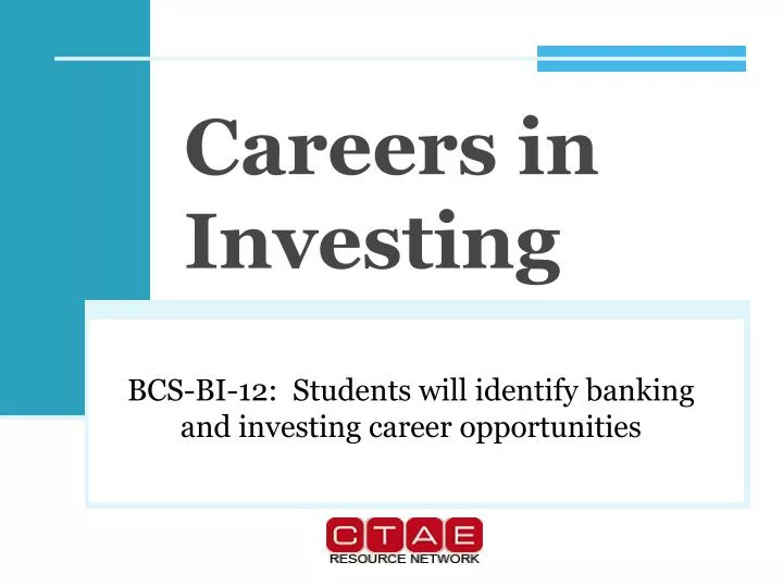 careers in investing