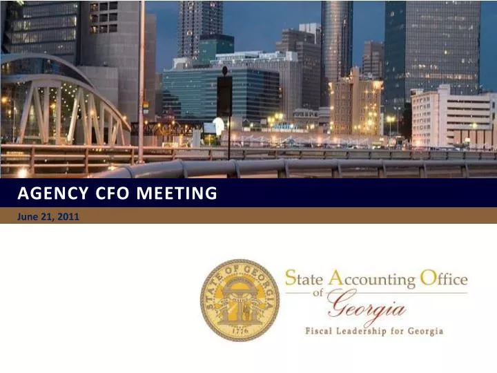 agency cfo meeting