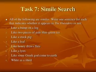 Task 7: Simile Search