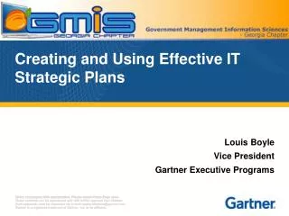 Creating and Using Effective IT Strategic Plans