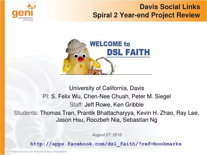 davis social links spiral 2 year end project review