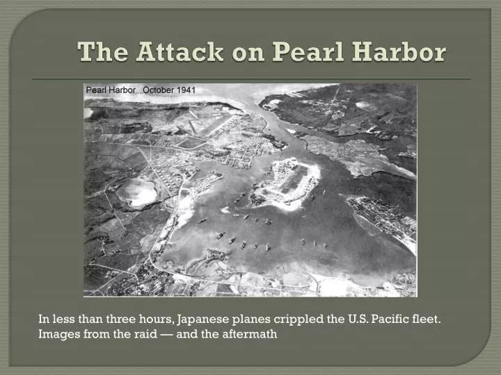 the attack on pearl harbor