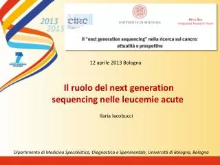 Il ruolo del next generation sequencing nelle leucemie acute