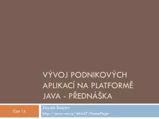 v voj podnikov ch aplikac na platform java p edn ka
