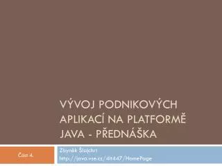 v voj podnikov ch aplikac na platform java p edn ka