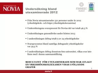 unders kning bland utexaminerade 2012