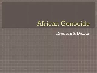 African Genocide