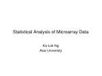 Statistical Analysis of Microarray Data - slide 1