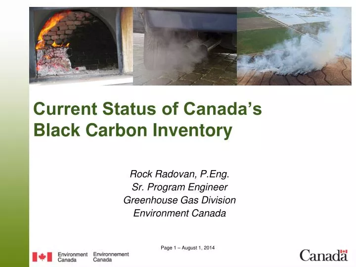 current status of canada s black carbon inventory
