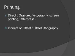 printing