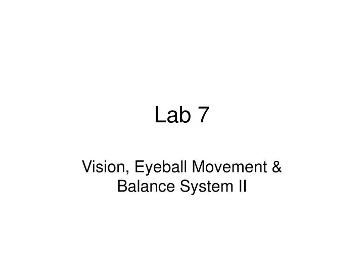 lab 7