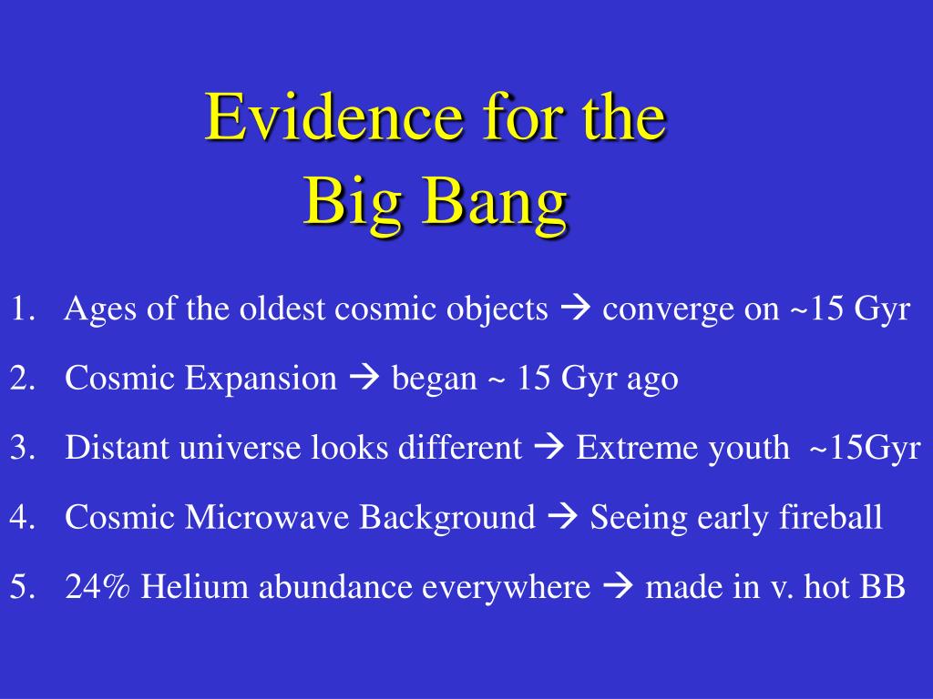 PPT - Evidence for the Big Bang PowerPoint Presentation, free download ...