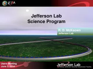 Jefferson Lab Science Program