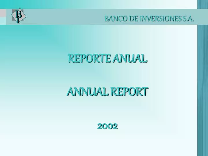 reporte anual annual report 2002