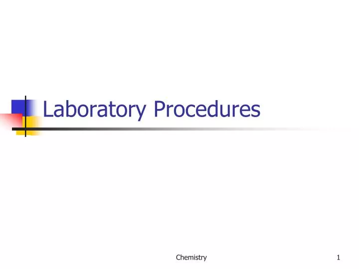 laboratory procedures