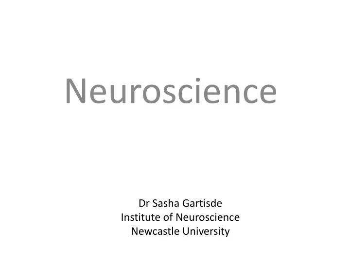 dr sasha gartisde institute of neuroscience newcastle university