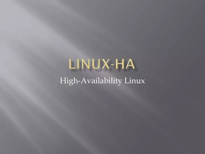 linux ha