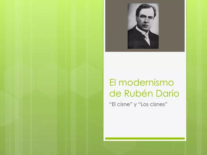 el modernismo de rub n dar o