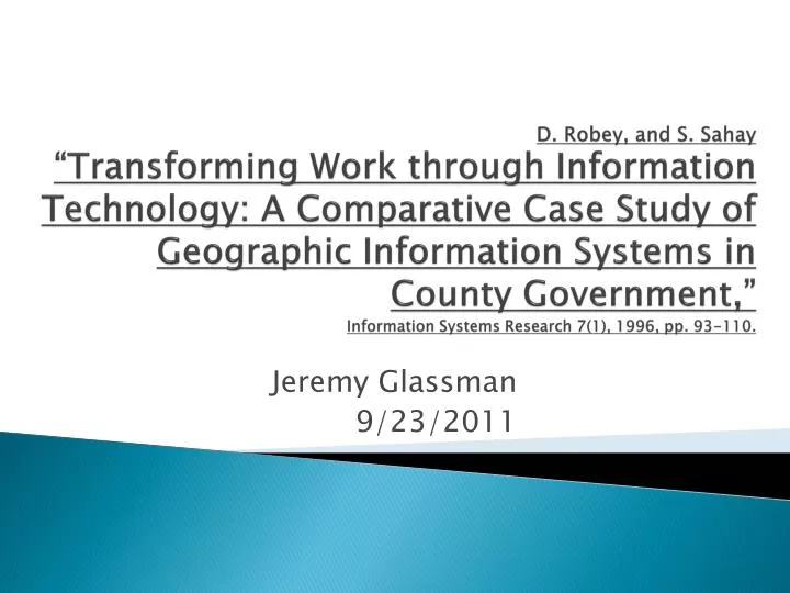 jeremy glassman 9 23 2011