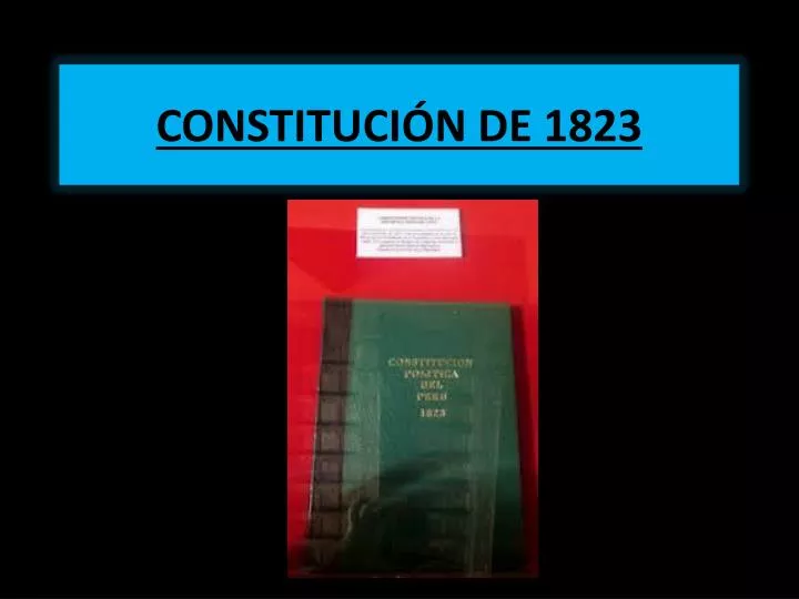 constituci n de 1823