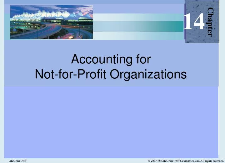 accounting for not for profit organizations