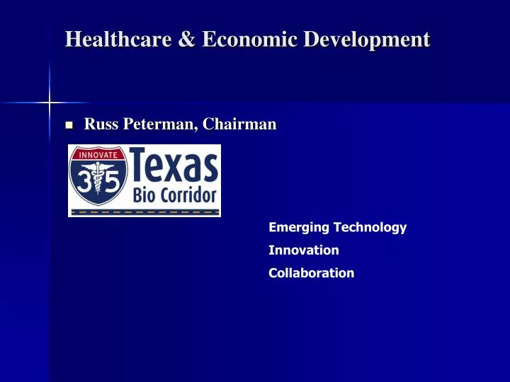 healthcare economic development