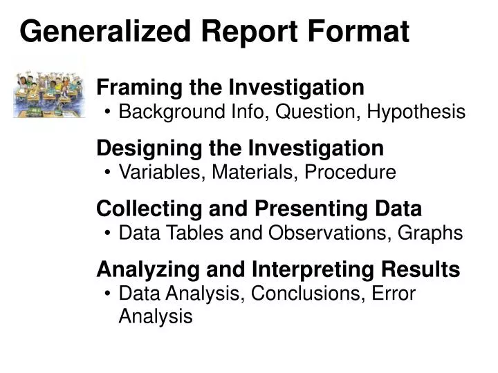 generalized report format