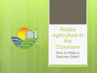 Florida Agriculture in the Classroom
